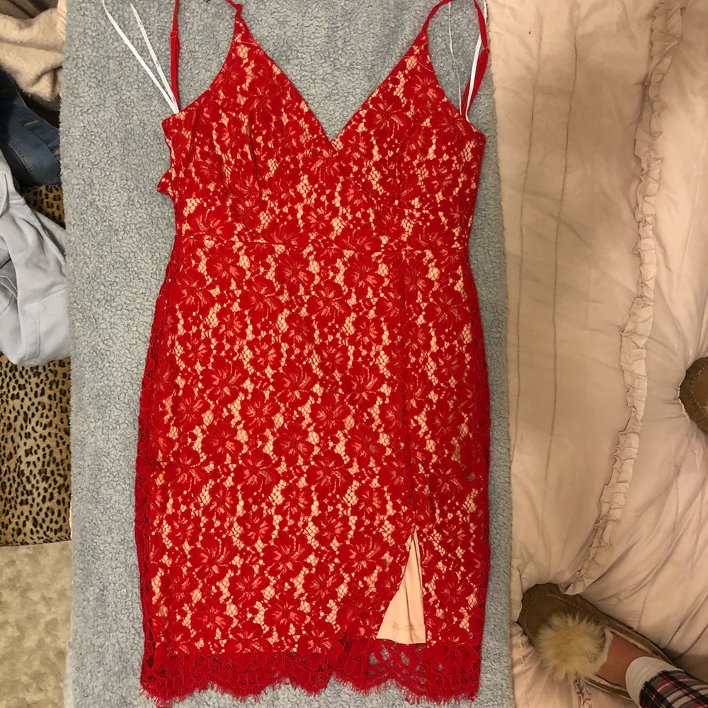Red Lace Dress